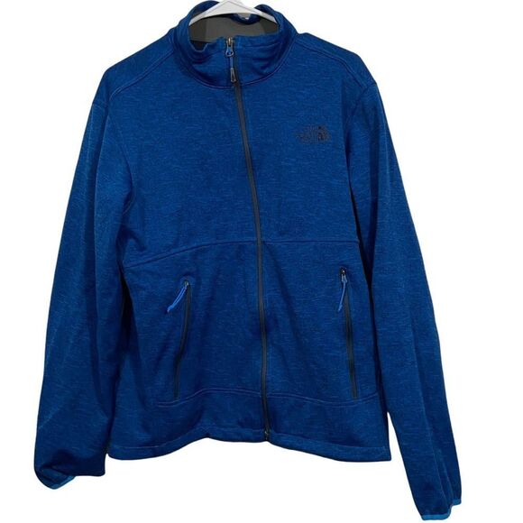 The North Face Blue Full Zip Cold Weather Sweatshirt - Picture 1 of 5